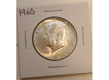 1965 Kennedy Half Dollar 90 Silver US Coin (D-3)