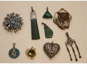 Assorted Vintage Necklace Pendants .925   (MO-15)