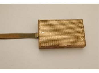 Vintage Gold Cosmetic Case Bag Purse