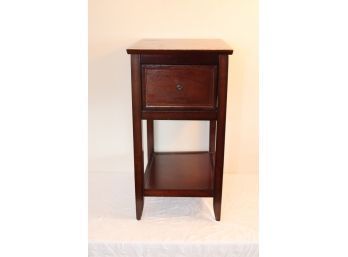 Pier 1 Imports Wooden 1 Drawer Side End Table