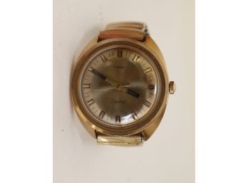 Vintage Timex Electric Gold-tone Wristwatch Watch (SG-10)