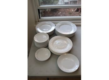 Assorted White Plates