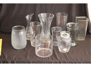 Assorted Glass Flower Vases