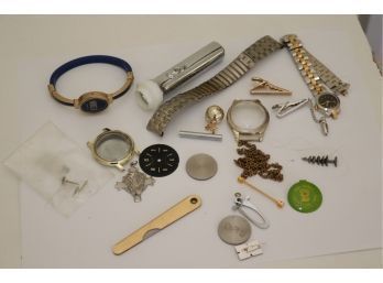 Assorted Pieces Of Jewelry Watches Yogi Bear Pin Flashlight And More! (SG-3)