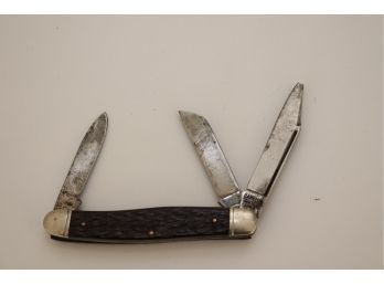 Vintage Camillus USA New York 3 Blade Hand Pocket Knife  (SG-4)