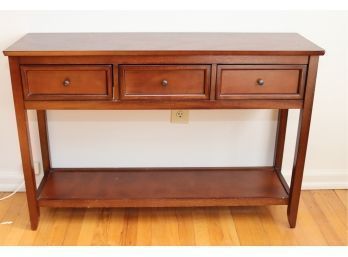 Wooden 3 Drawer Console Serving Table