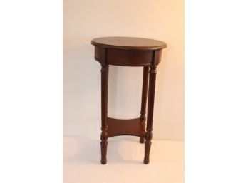 Small Round Wood Side Table