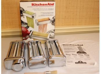 Kitchen Aid Stand Mixer Attachment 3-piece Pasta Roller & Cutter Set