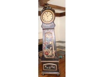 Woodland Furniture Painted Cabinet Grandfather Clock