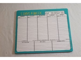 5 Days A Week Note Pad Planner
