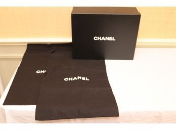 Chanel Shoe Box And Dust Bags
