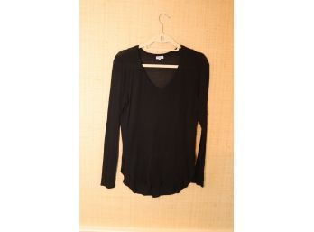 Long Sleeve Black Shirt By Splendid Size Large. (DT-4)