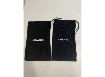 Pair Of Chanel Shoe Dust Bags