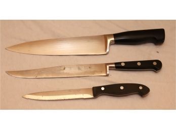 Henckels Hampton Forge And Commercial Sabatier Chefs Knives( K-2)