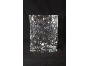 Sea Glas Kosta Bruk Glass Hearts Vase