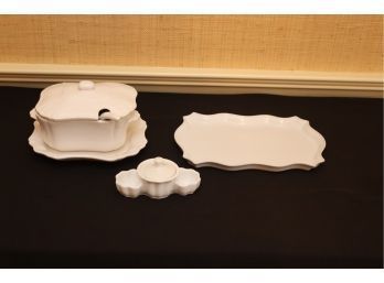 Assorted White Serving Pieces