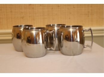 4 Stainless Mule Mugs