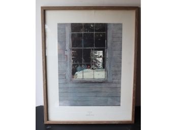 Framed Geraniums By Andrew Wyeth