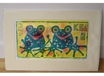 Signed And Numbered Frog Lubok Print