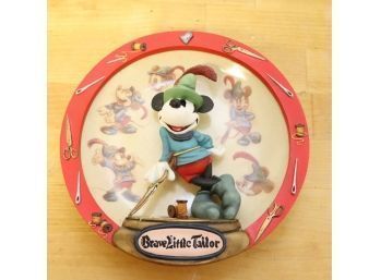 Brave Little Tailor Mickey Mouse From The Drawing Board Bradford Exchange Collector Plates