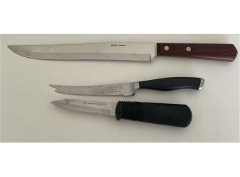 3 Kitchen Knives Oxo, Calphalon, Merit. (M-15)
