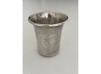 Vintage Sterling Silver Anniversary Cup 1893-1923