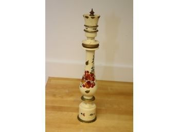Vintage White Painted Pepper Mill