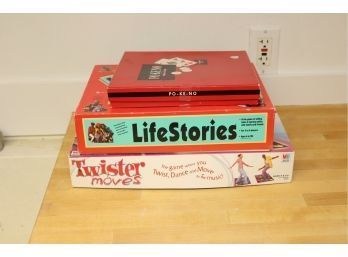 Game Lot Po-ke-no, Life Stories, Twister Moves