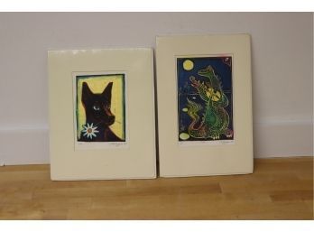 Pair Of Signed And Numbered Lubok Prints