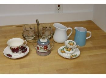 Assorted Tea Cup And Saucer Sugar Bowl Creamer (Lot 1)
