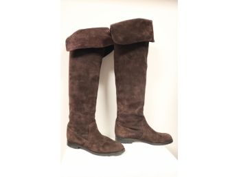 MARC JACOBS Brown Suede Over Knee Riding Boots Sz. 37.5