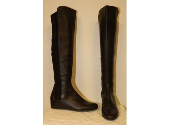 Stuart Weitzman Brown Leather And Suede Knee High Boots Sz. 6M