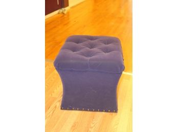 Purple Upholstered Stool Ottoman