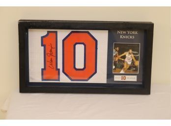Signed Walt Frazier #10 Jersey Number  New York Knicks   (S-47)