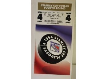 1994 Stanley Cup Playoff Finals Game 4 Ticket (S-42)