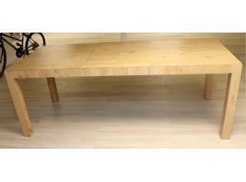 Vintage Expandable Wood Laminate Table With 2 Leaves
