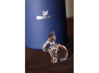 Swarovski Crystal Figurine Rabbit Sitting