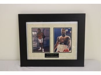 Signed Muhammad Ali Signed Frame Plaque 5-time Heavyweight Champion. (S-51)