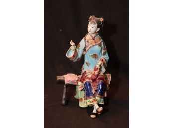 Japanese Woman Porcelain Figurine