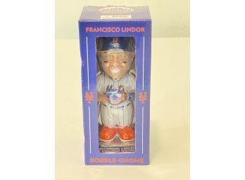 New In Box. Francisco Lindor Bobble Gnome, Bobblehead New York Mets