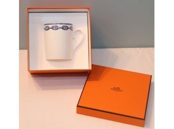HERMES Paris Chaine DAncre Porcelain Mug Cup With Box