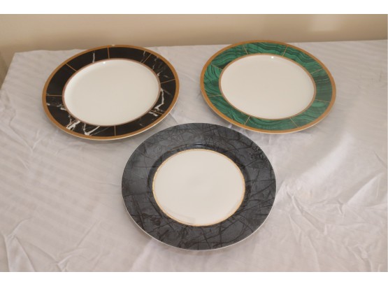 Faberge Imperial Court Malachite Plates