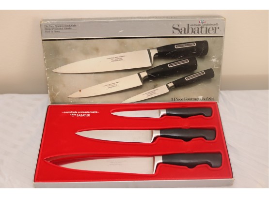 Sabatier 3 Piece Gourmet Chef Set Of Knives