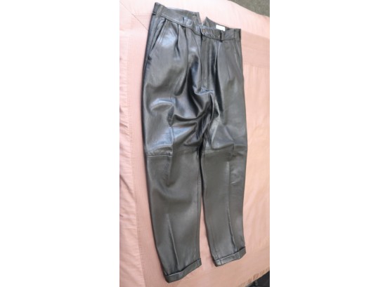 Awesome Black Leather Pants Size 52- 36. (BR-13)