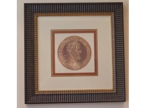 Framed Picture Of Roman Emperor Septimius Severus