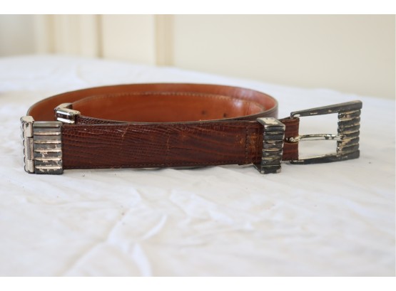 J. Andreani  Genuine Leather Belt Made In Italy Size 36. (B-3)