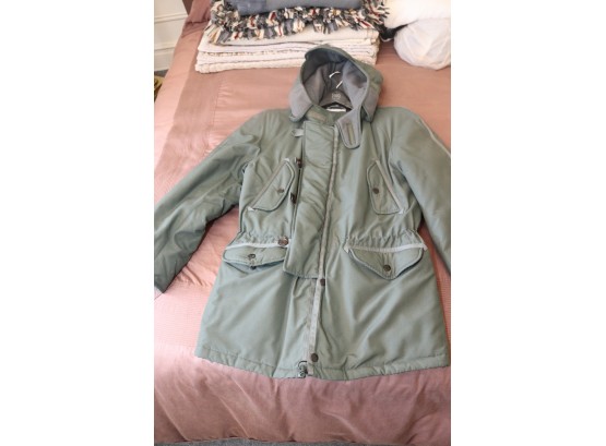 Issey Miyake Men Winter Coat Hood Size L Jacket