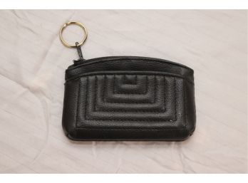Black Zippered Coin Wallet