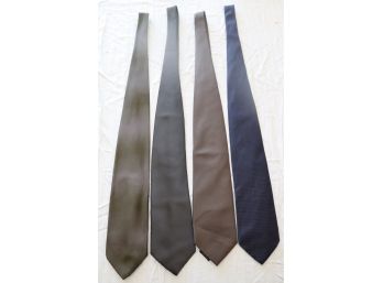 4 Solid Dress Neckties Tie Vestimenta, Calvin Klein, Savile Row (B-5)
