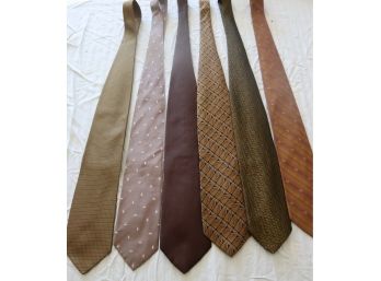 6 Assorted Dress Neckties Ties  (B-6) Joseph Abboud, Donna Karan, Pavone (B-6)